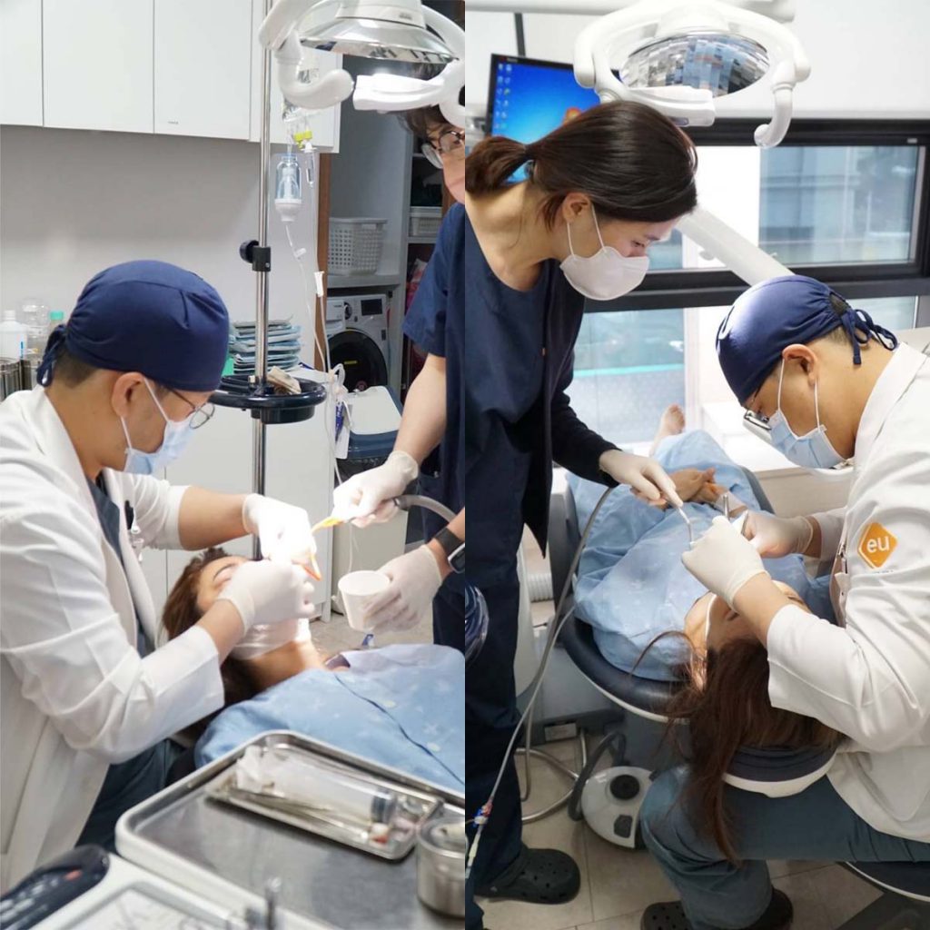 Dr. Shin Hee Jin ตรวจดูอาการหลังผ่าตัด