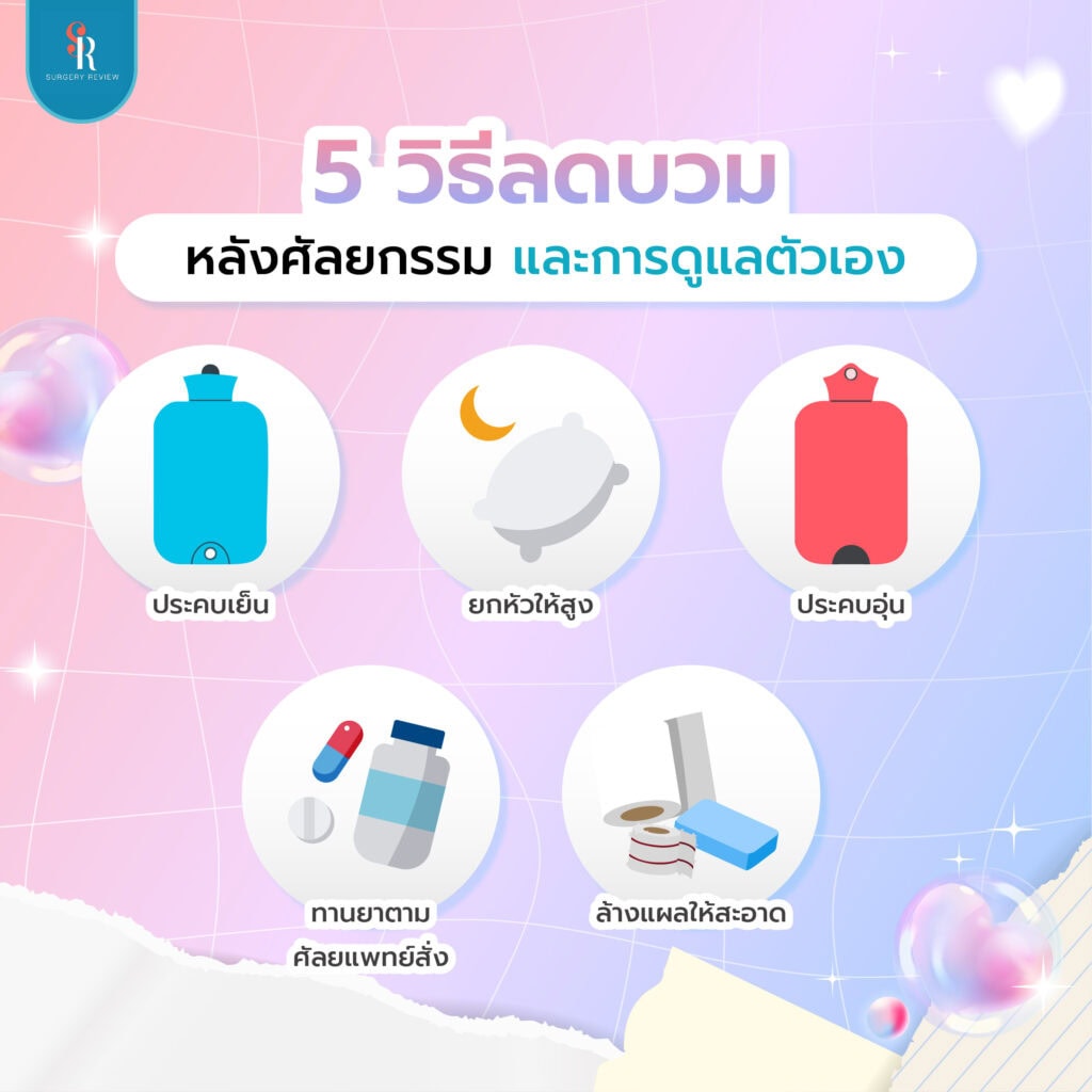 วิธีลดบวมหลังศัลยกรรม