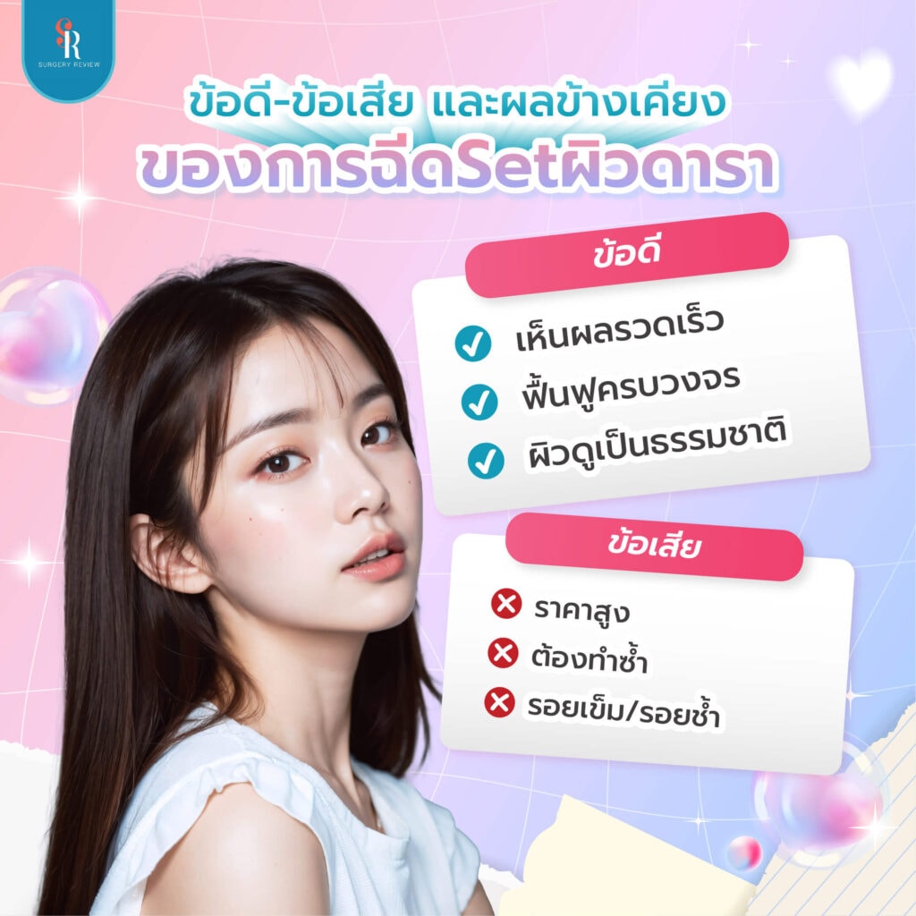 set ผิวดารา ข้อดี ข้อเสีย