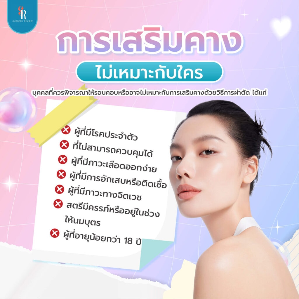 การเสริมคางไม่เหมาะกับใคร