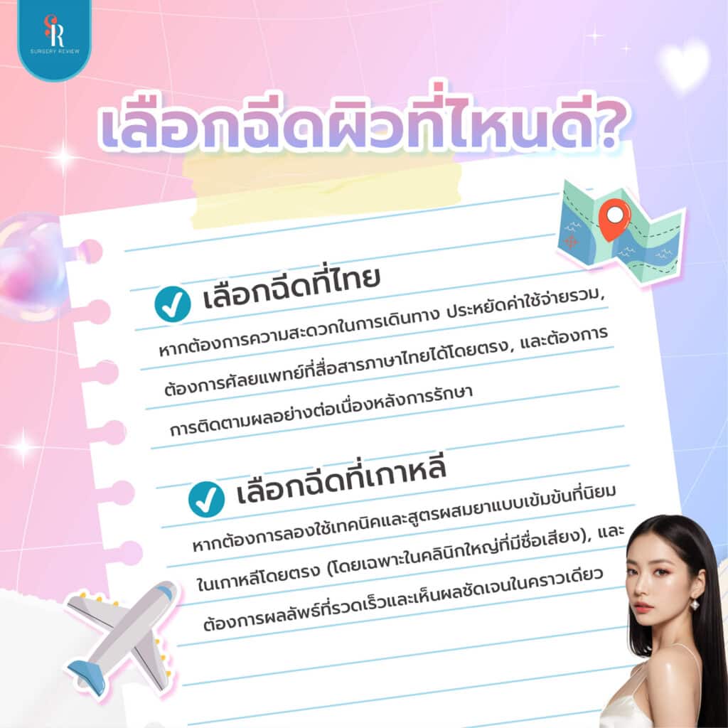 เลือกฉีด ผิว โปรแกรม set ผิวดาราที่ไหนดี