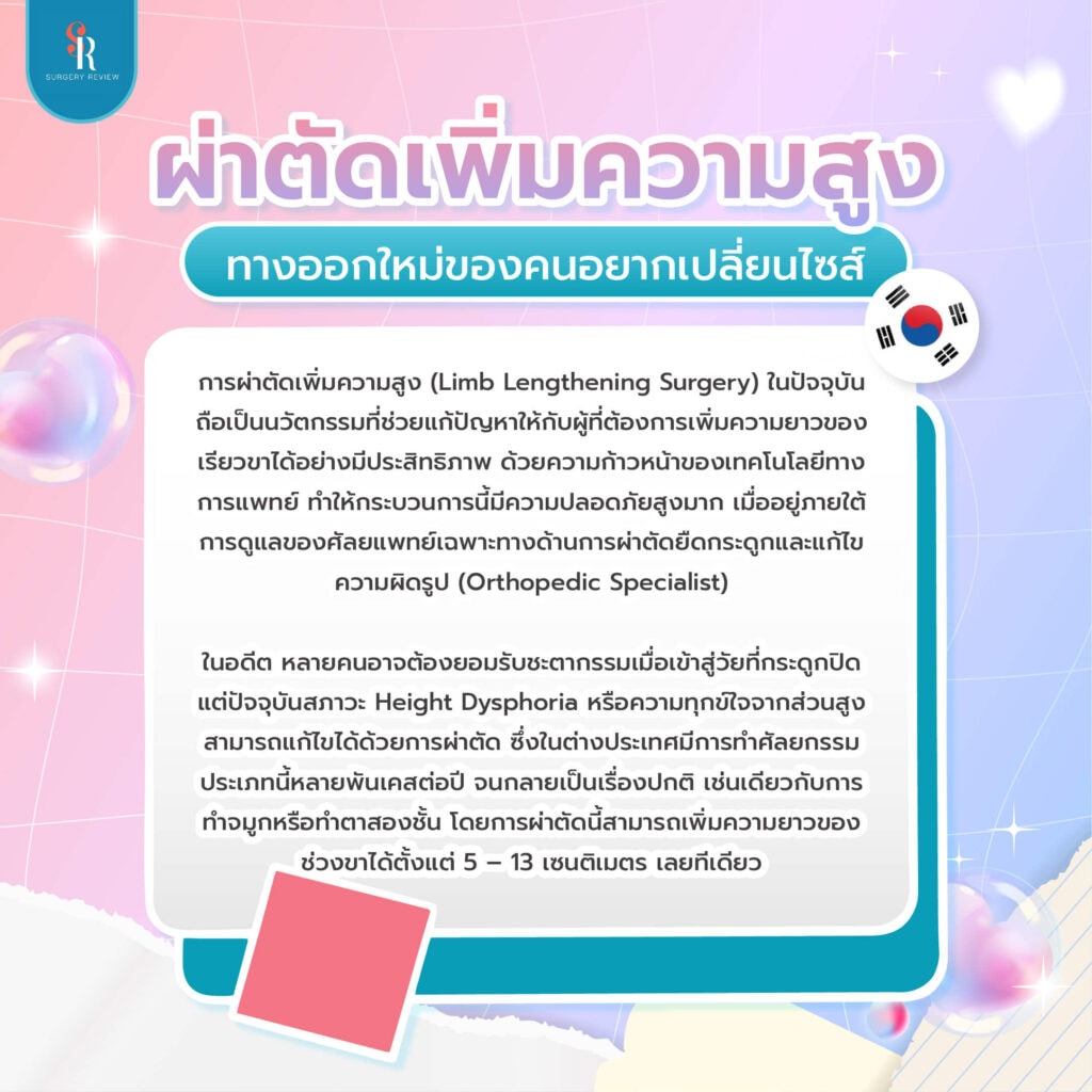 การผ่าตัดเพิ่มความสูง