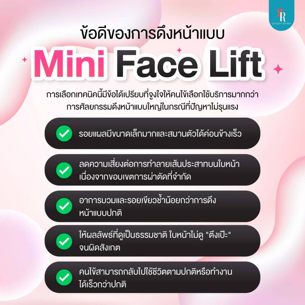 ข้อดี mini face lift